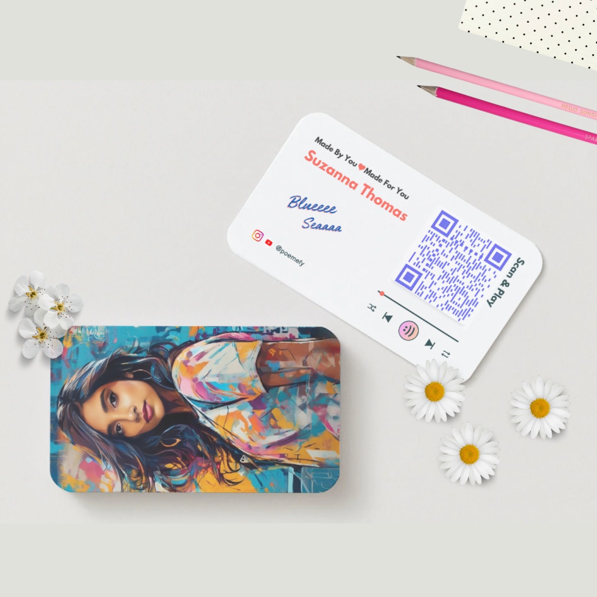 Pocket Card with QR Code